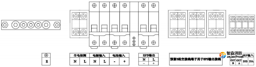 J-D-2KVA-01應急照明集中電源接線端子圖