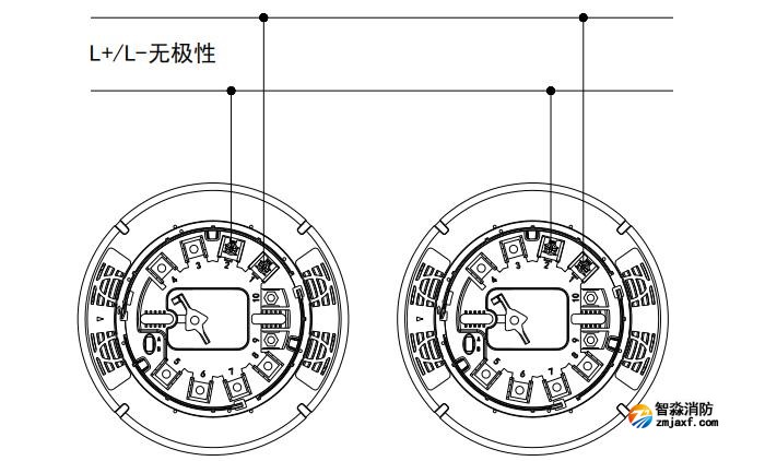 JBF5177火災(zāi)聲警報器接線圖