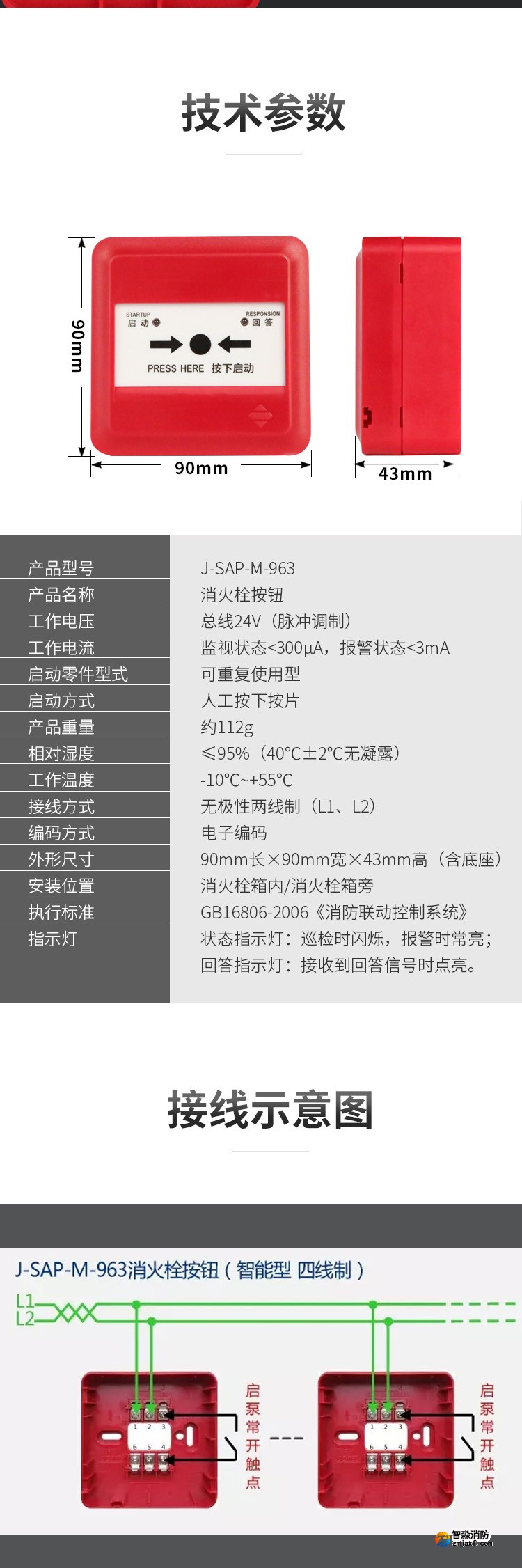 J-SAP-M-963消火栓按鈕4