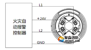 SG-996火災聲光警報器安裝接線圖