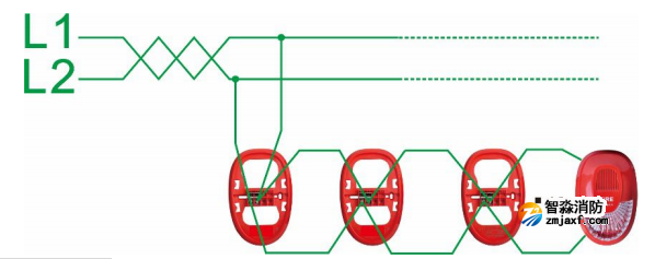 SG-A91火災聲光警報器接線圖