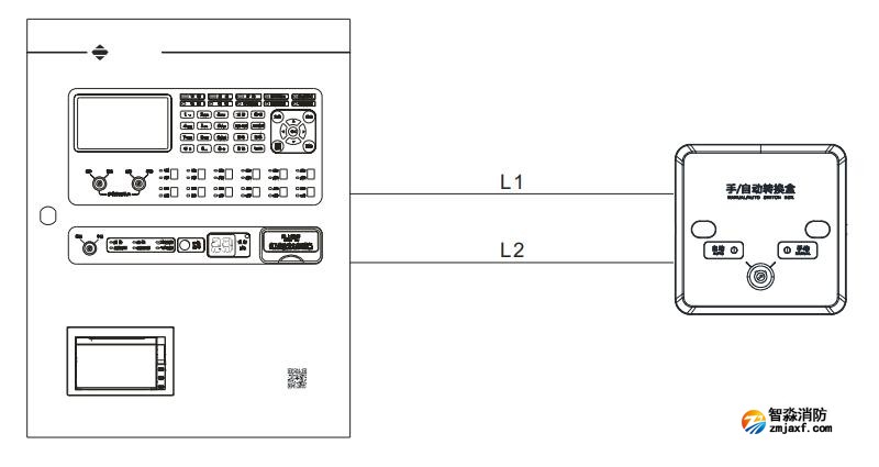 ECP-MA-01型手/自動轉換盒接線圖
