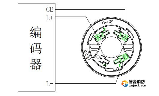 JTY-GD-F311點型光電感煙火災探測器編碼接線圖