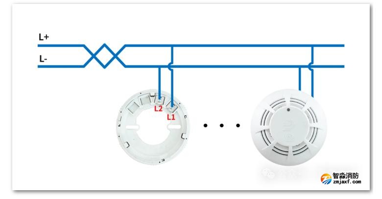JTF-GOM-JBF5000C點型復合式感煙感溫火災探測器接線圖