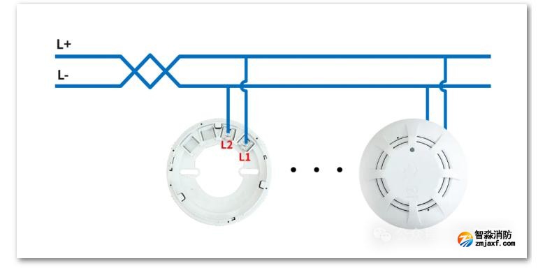 JBF5102點型家用感煙火災探測器接線圖