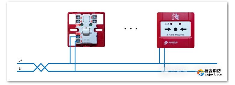 J-SAP-JBF4121B手動火災報警按鈕接線圖