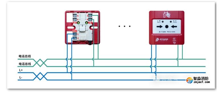 J-SAP-JBF4121B-P手動火災報警按鈕接線圖